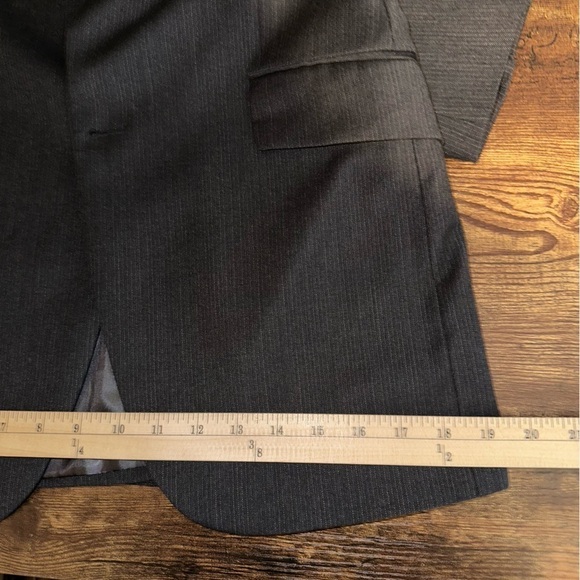 Theory Single Breasted Tailored Dark Gray Men's 38 Regular 30 Blazer - Picture 14 of 15